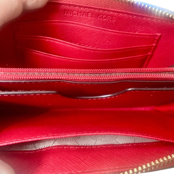 Michael Kors Red and Gold Wristlet w/COA - Picture 4 of 4
